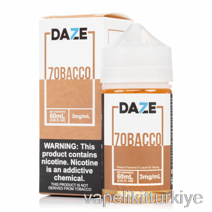 Vape Elektronik Sigara 7obacco - 7 Daze E-sıvı - 60ml 12mg